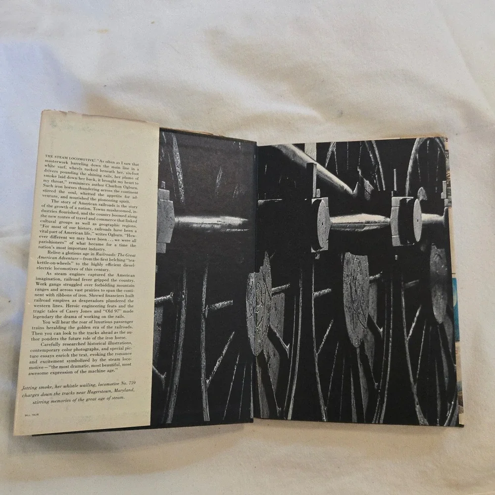 VTG‎ RAILROADS The Great American Adventure BY CHARLTON OGBURN 1977 History USA